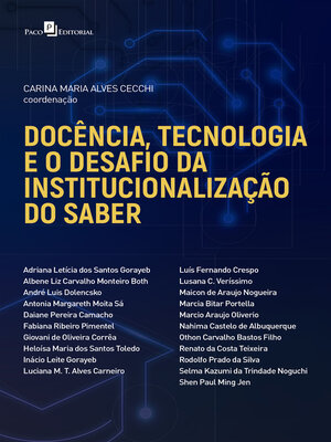 cover image of Docência, tecnologia e o desafio da institucionalização do saber